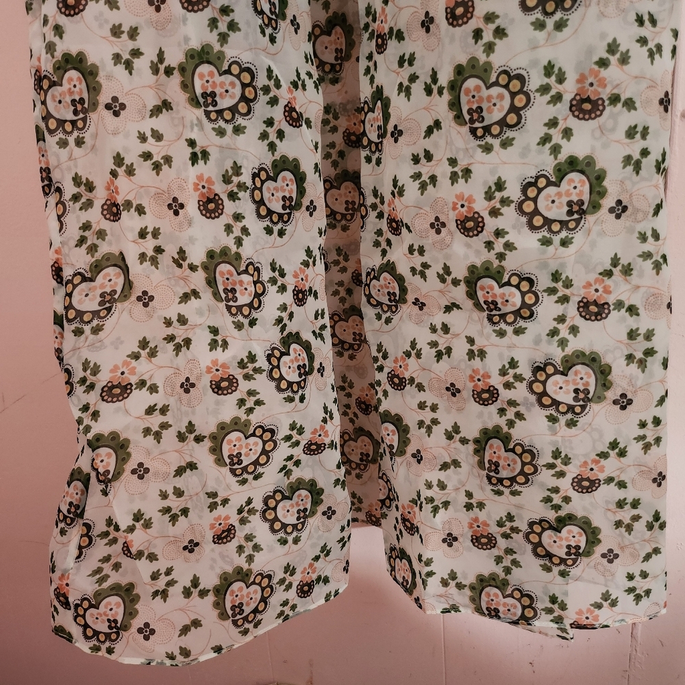 Shrimps Cara Heart-Print Organza Maxi Dress - Picture 7 of 10